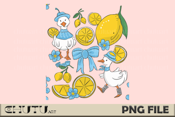 Download Lemon Duck PNG - Cute Citrus Clipart - Premium Resources