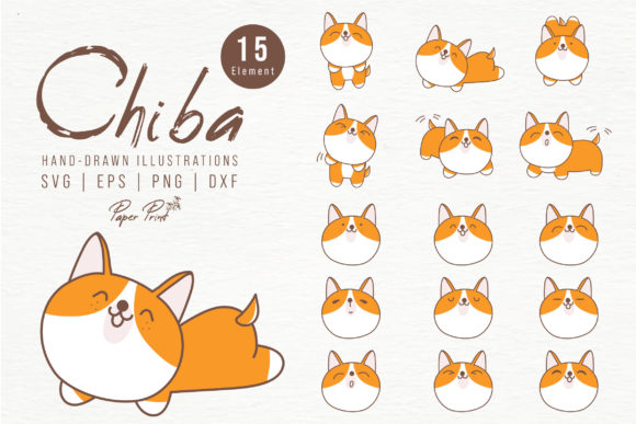 Download Chiba Cute Cartoon Dog - Cartoon dog Collection