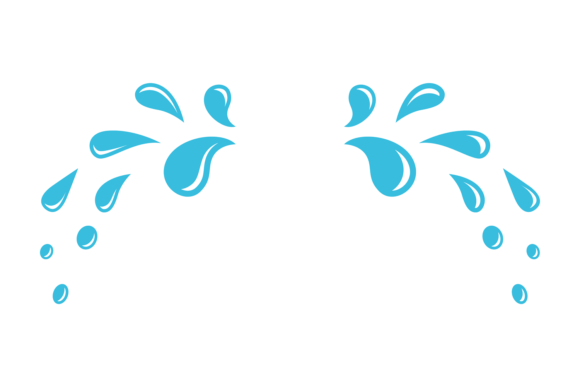 Download Water Drops. Aqua Splash. Falling Cartoo - Aqua Collection
