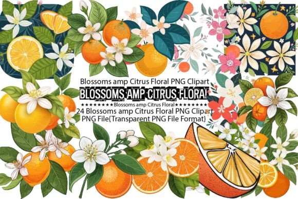 Download Blossoms Amp Citrus Mediterranean Floral - Premium Resources