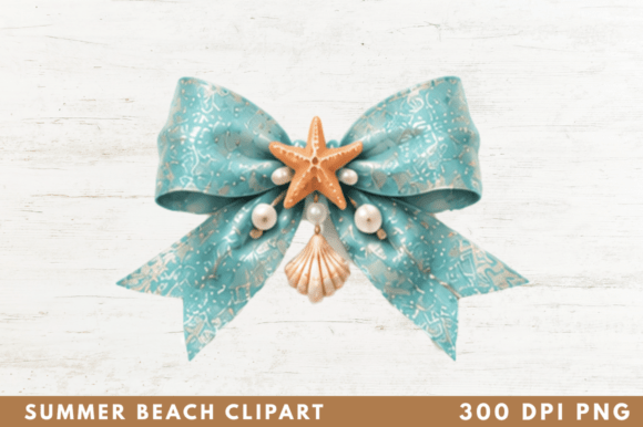 Download Aqua Starfish Bow Clipart PNG,Aqua Bow - Aqua Collection